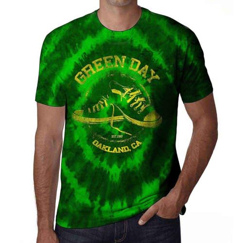 Green Day All Stars T-Shirt Rock Off vêtement rock unisexe en coton noir