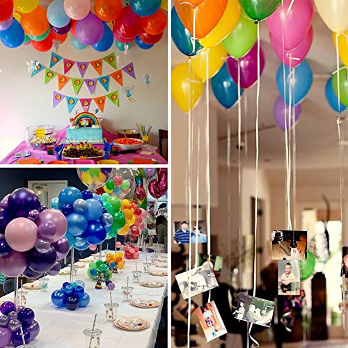 Felice Arts 12 Kinds of Rainbow Colorful Party Latex Balloons for Birthday,Wedding,Baby & Bridal Shower Party Decoration,Children\'s Day Supplies(12in&120pcs) - Thumbnail 5