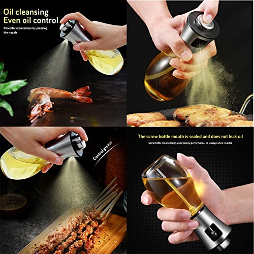 UNUSROOM Öl Sprayer 200ml Öl Sprüher Öl Sprühflasche,Multifunktional Olivenöl Sprüher, Essig und Öl Spender… - Image 7