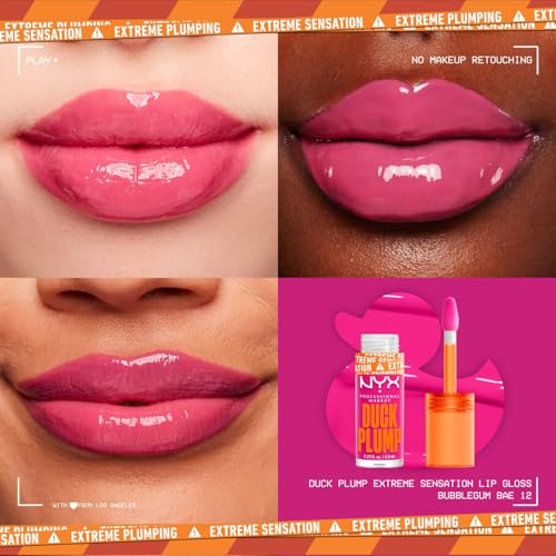 Laque à lèvres repulpante végane Duck Plump NYX Bubblegum Bae