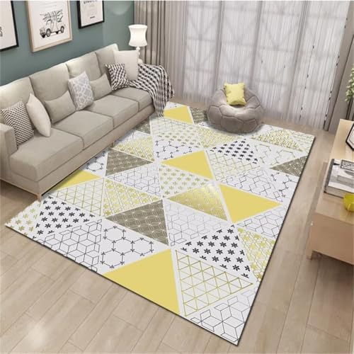 Tapis d'éveil grand format au design géométrique chic