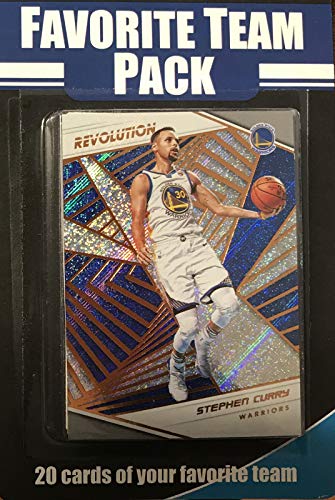 Golden State Warriors Factory Sealed 20 Card Favorite Team Set Pack Featuring 2018 2019 Revolution Series Cards of Stephen Curry, Kevin Durant, Draymond Green and Klay Thompson Plus 16 Other Cards