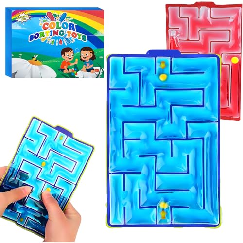 2 Pcs Squishy Maze Sensory Fidget Toys for Kids – Calming Down Ma...