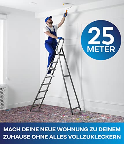 Malervlies mit PE-Schicht 1 m x 25 m für Abdeckarbeiten