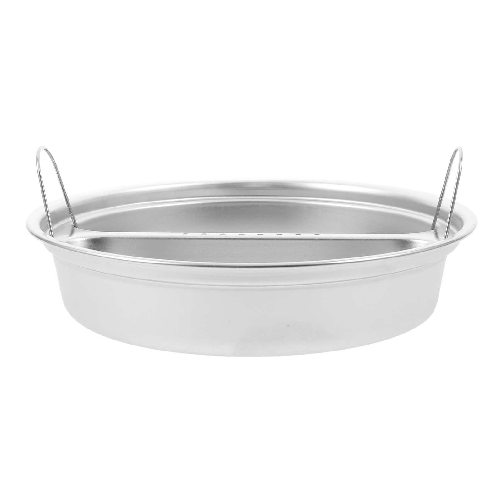Vaporera de acero inoxidable VILLCASE ligera y redonda para pescado al vapor