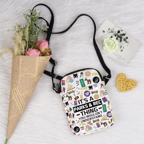 Parks TV Show Inspired Gift Rec TV Merchandise Recreation Comedy TV Show Lover Gift Crossbody Bag3