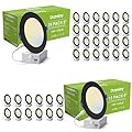 DAMINY 36 Pack 6 Inch Black LED Recessed Light with Junction Box,5CCT,Ultra-Thin,High Brightness