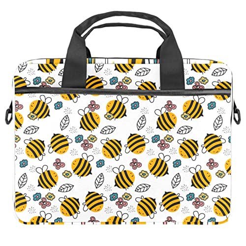 Sacoche ordinateur 13-14 pouces motif floral pour vos trajets quotidiens au bureau et au café