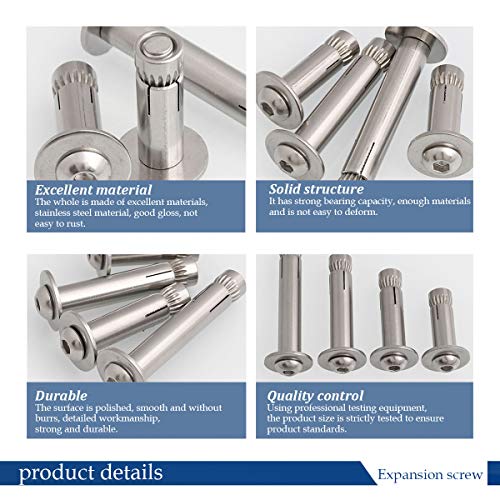 SENDILI Bulloni a Vite di Espansione M6 - Acciaio