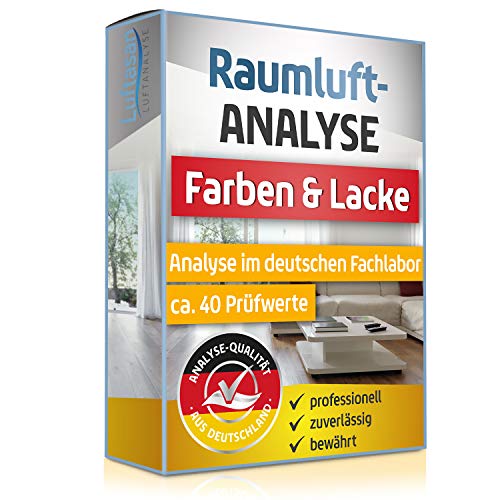 Luftanalyse - Labor-Test auf rund 40 organische Schadstoffe aus Farben und Lacken - einfache Probenahme Cover