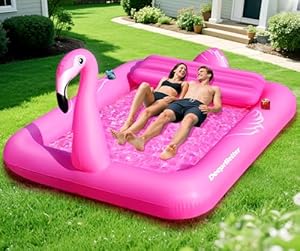 DeeprBetter Flamingo Luftmatratze Pool XXL 2 Personen