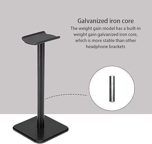Miniatura 3 de Soporte de auriculares, soporte universal de metal de aluminio para AirPods Max, HyperX Cloud II, Xbox One, Turtle Beach, Sennheiser, Sony, Bose,