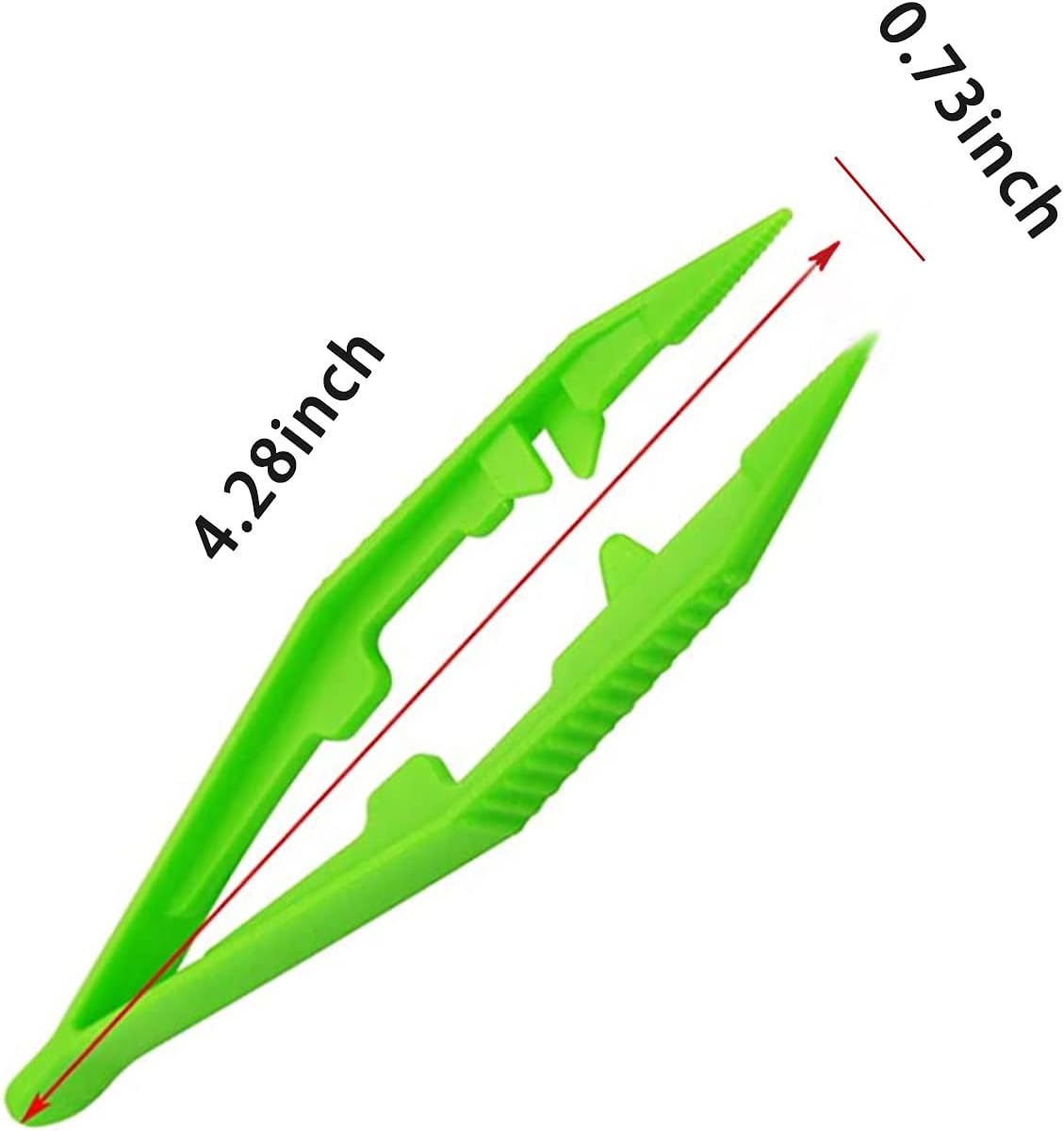 Jewelry Making Bead Looms,3 Pcs Plastic Beads Tweezers, Anti-Skidding Eco-Friendly Projects Craft Tweezers, Use for Clipping Jewelry, Beads, Velvet Balls,Adults,Children, Multi-Color