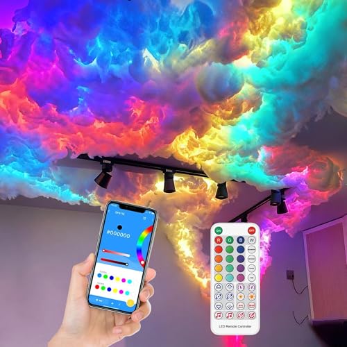 Kit de Luz de Nube Tormenta DIY con Tira LED 16.4ft RGB miniatura 1