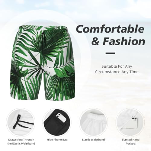 Pantalones cortos transpirables Palm Tree de secado rápido para surf y deporte 5