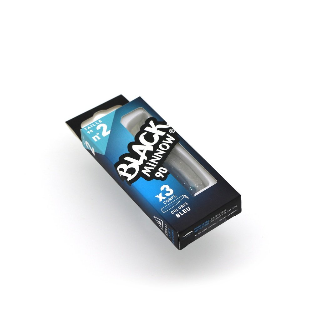 BLACK MINNOW 90MM BLEU (CODA) 3PZ