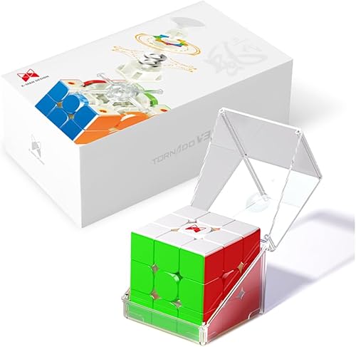 BroMoCube QY X Man Tornado V3M 2022 Nuevo cubo magnético de velocidad 3x3 QY Toys Best Cube of The Tornado Serie V3 (Pionero, buque insignia y
