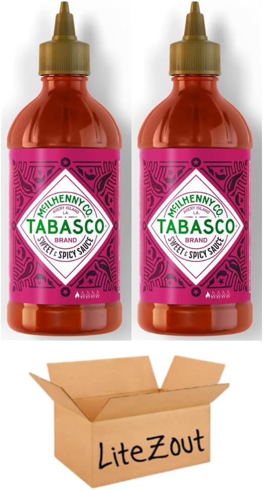Tabasco Sweet and Spicy Sauce, 11 oz (Pack of 2), by Litezout