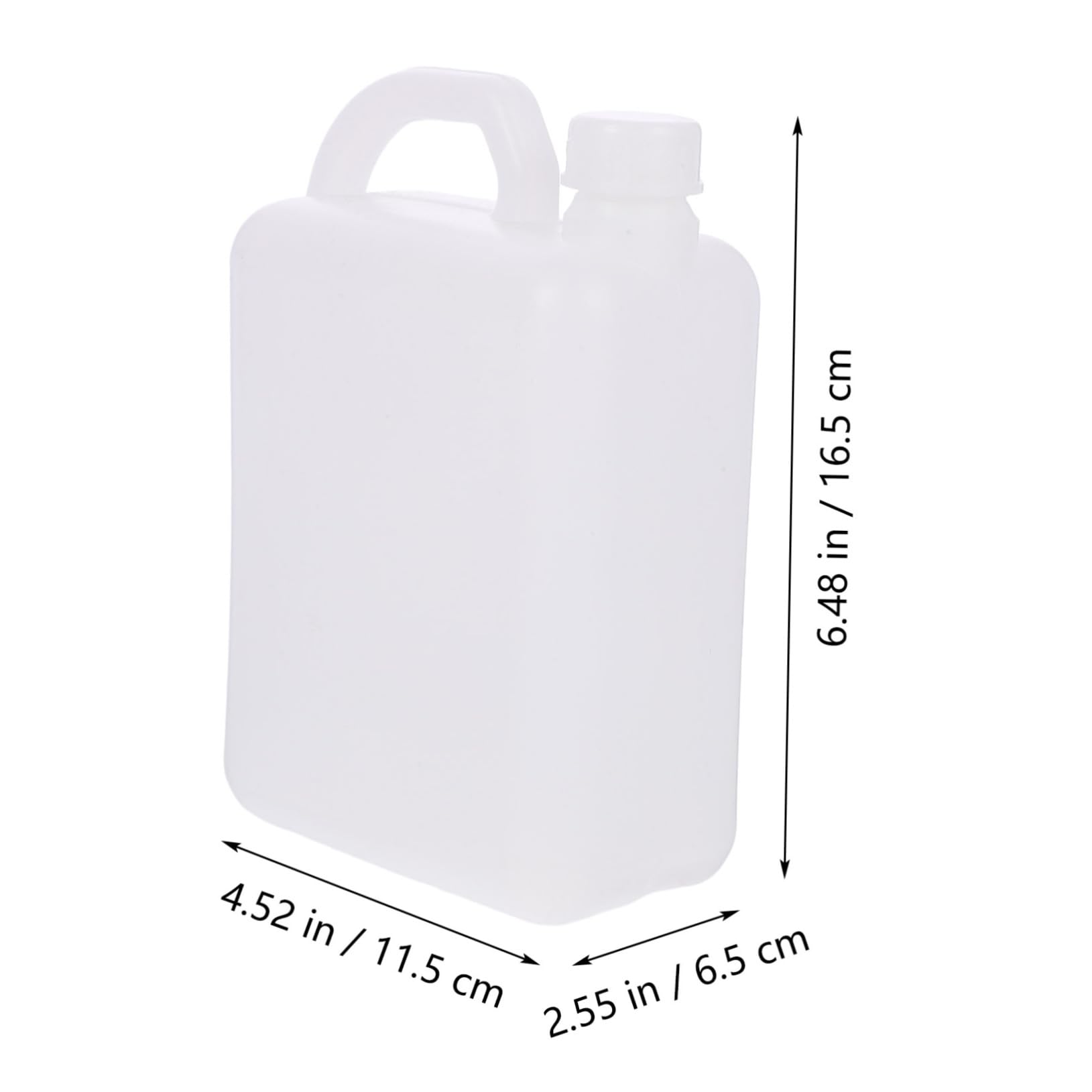 1l Flüssigkeitskrug aus Weißem Kunststoff Wiederverwendbare Chemikalienflasche mit Stabilem und Praktischem Design Behälter für Wasser Öl und Proben