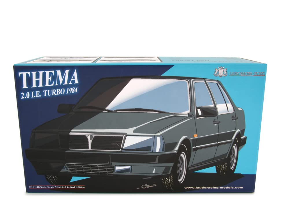 MODEL Lancia Thema 2.0 i.e. Turbo 1984 Grigio Metallizato Modellino Auto Esclusivamente per Collezionisti