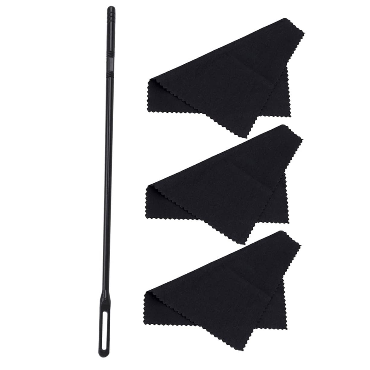CORHAD 2 Sets Flute Care Kit Flute Cleaning Rod Replacement Kit Set for Saxophone Cleaning Supplies