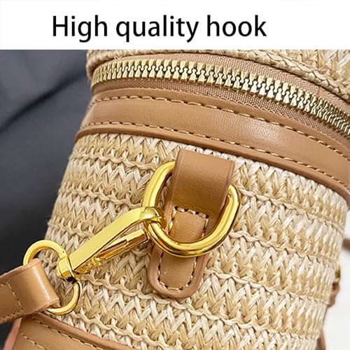 Summer Straw Crossbody Bags For Women Basket Purse Box Purse Bucket Bag Shoulder Straw Vacation Handbags3