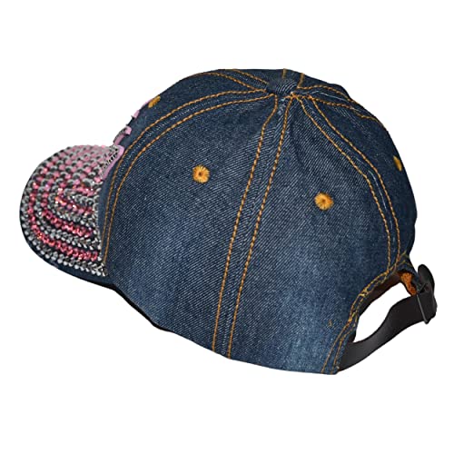 Popfizzy Sexy Rhinestone Hat For Women And Girls, Bling Trucker Hat Sexy, Distressed Denim Hats, Bedazzled Ball Cap With Words, Funny Bling Gifts For Women #TOP6