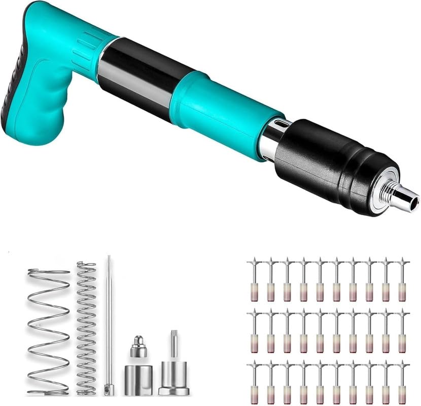 DROXNIX Manual Steel Nail Gun Tool | Mini Nail Fixation Tool | Portable Mini Nail Shooting Machine | Nail Wall Fixing Tool | Household Woodworking Accessories with 16 Nail-image-49