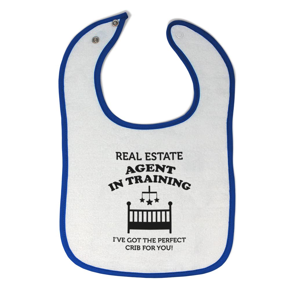 Cotton Toddler and Baby Bibs Burp Cloths Real Estate Real Estate Agent in Training I've Got The Perfect Crib for You! Baby Items for Baby Girl and Boy