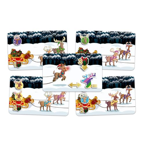 Miniatura 3 de Devir Rudolph – Juego de Cartas de Navidad | Juego rápido y Divertido para 2 a 6 Jugadores, Desde 8 años | Papá Noel (BGRUDOML)