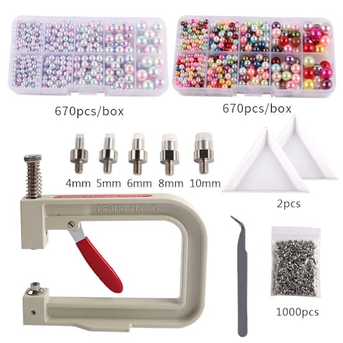 Machine de réglage de perles et kit d'outils bricolage pour vêtements