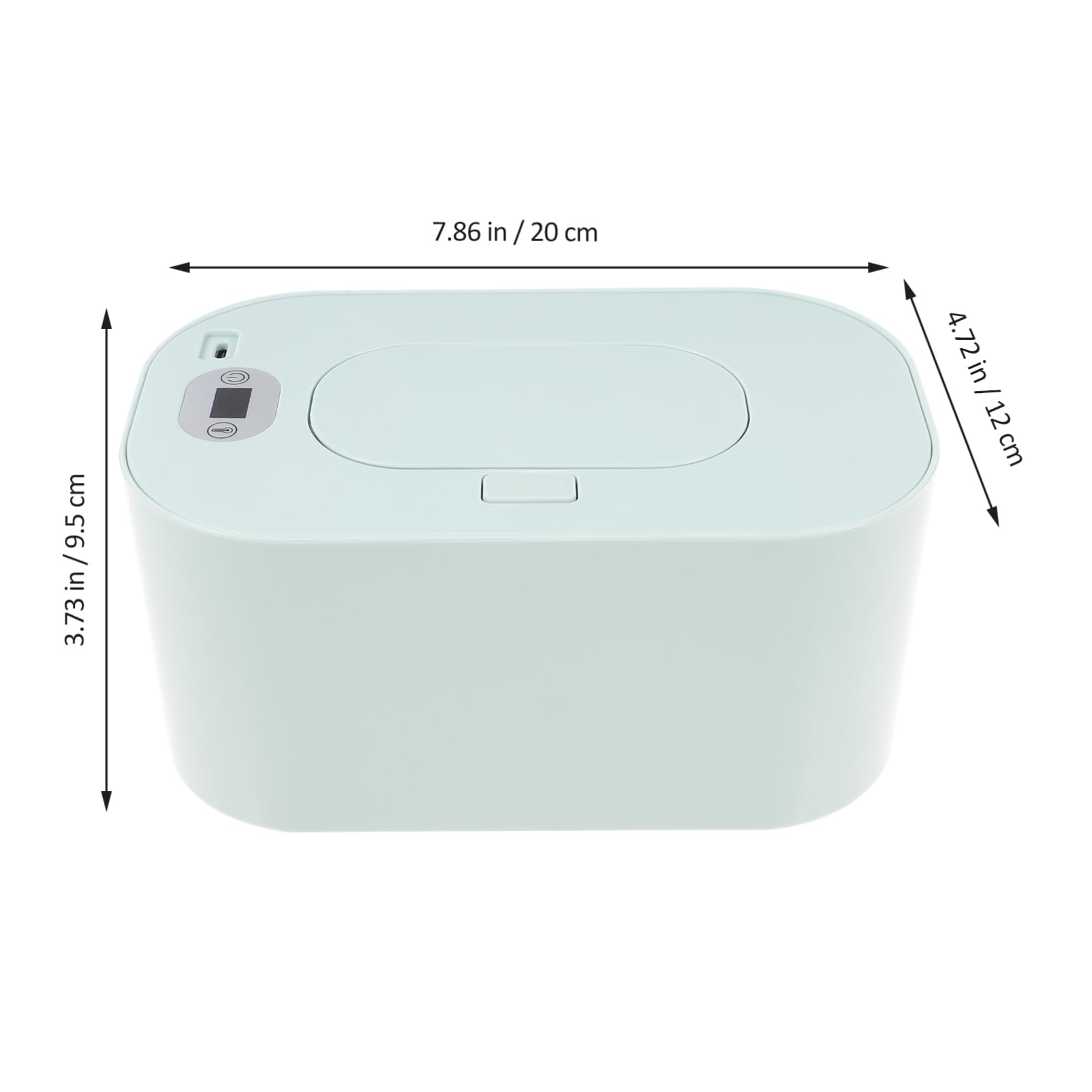 Calentador de Toallitas para Bebés Portátil USB Verde Temperatura Seleccionable, Dispensador de Pañitos Húmedos para Coche y Hogar, Material Abs y Pp