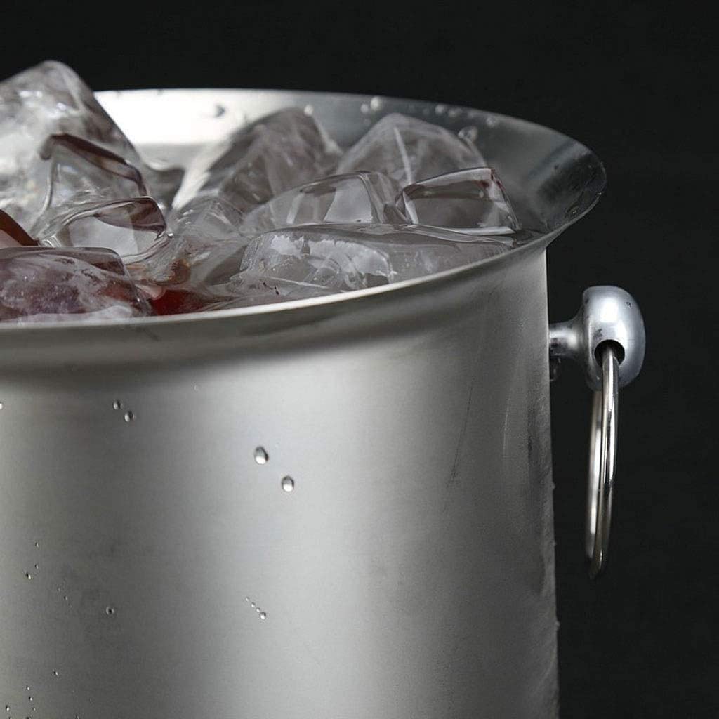 Cubitera Botella Vino Cubo de Hielo de diseño binaural, de Acero Inoxidable, para Bebidas, contenedor de Hielo multifunción para Vino, champán, Cerveza y refrescos