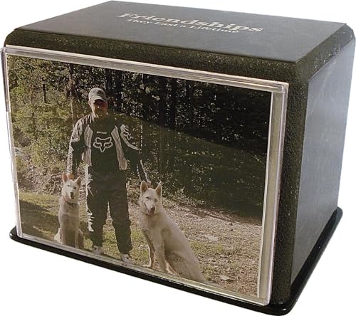 Classic Handmade Pet Cremation Urn Keepsake (Large, black)