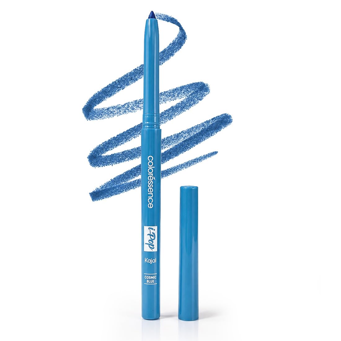 Coloressence I-Pop Kajal Pencil, Cosmic Blue, 0.25gm | Long Lasting | Waterproof | Smudgeproof | Smooth Application | Richly Pigmented | Creamy Texture-image-28