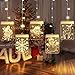 M MINGLE Christmas String Lights, LED String Light for Christmas Tree, 22 LED Lights, USB Powered, 5 FT Length, 2.3 FT Height, Warm White, Snowman, Santa, Snow, Reindeer, Jingle Bell