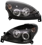faro xsara 2004 FK Automotive FKFS8023 Design - Faros delanteros para Citroën Xsara (N7, modelos de 2000 a 2005), color negro