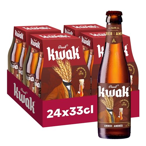 Kwak Bière Ambrée Pack 24 Bouteilles 33cl