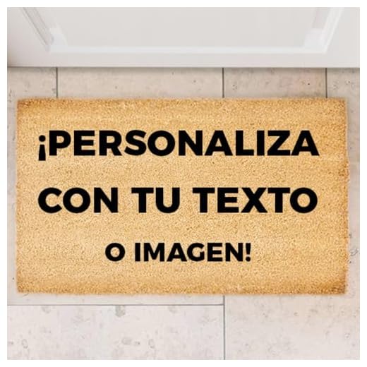 Transparent Gift Felpudo Personalizado con Texto y Foto para Entrada de Casa. Regalos Originales para Amigos, Familiares y Pareja. Alfombras Personalizadas para Hogar. Fibra Coco y Base Antideslizante