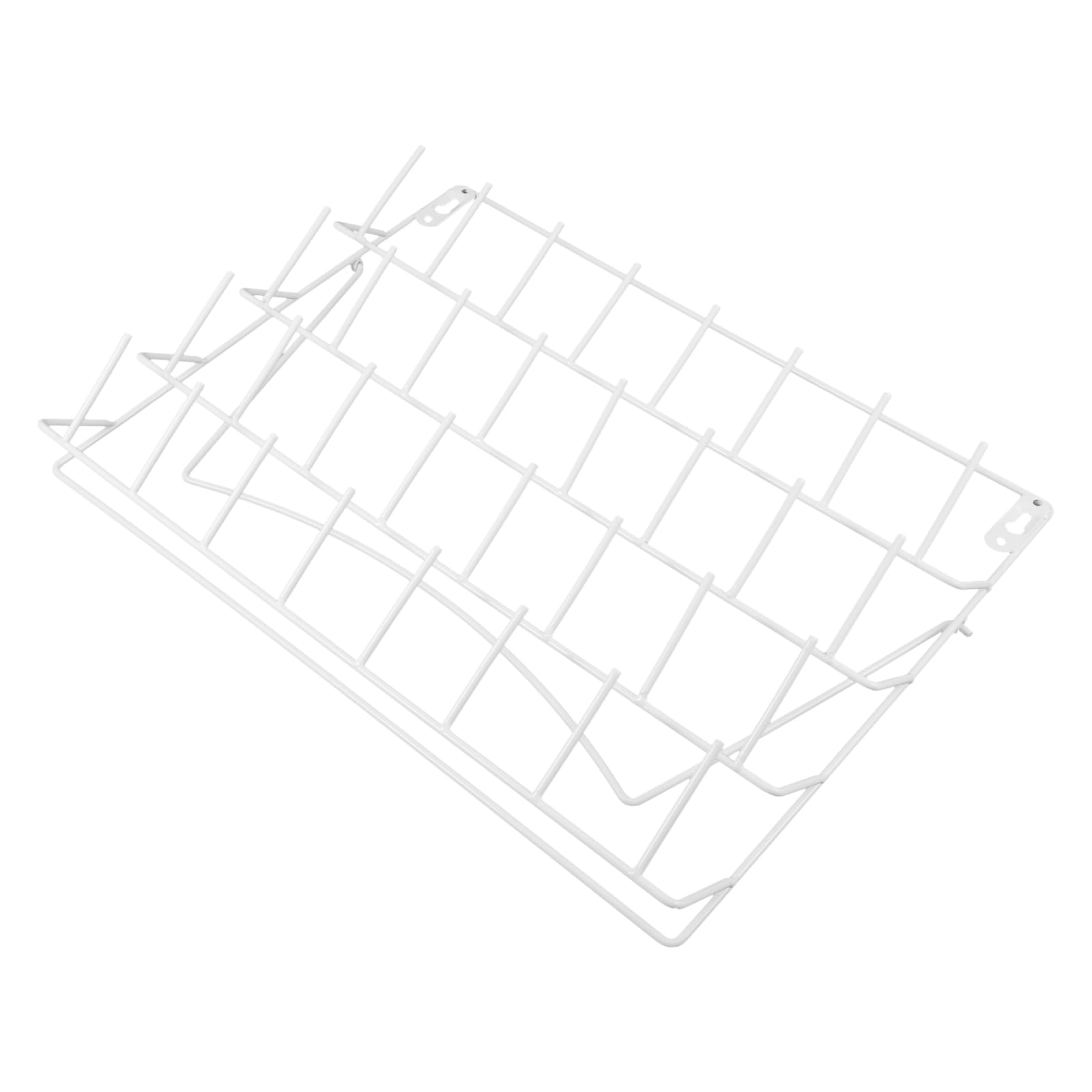 Organizador de Hilo de Coser de Pared Metálico Blanco para 32 Carretes