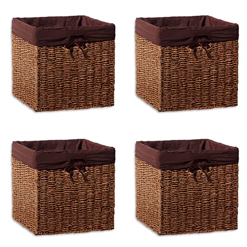 Trademark Innovations Foldable Storage Basket Brown 12