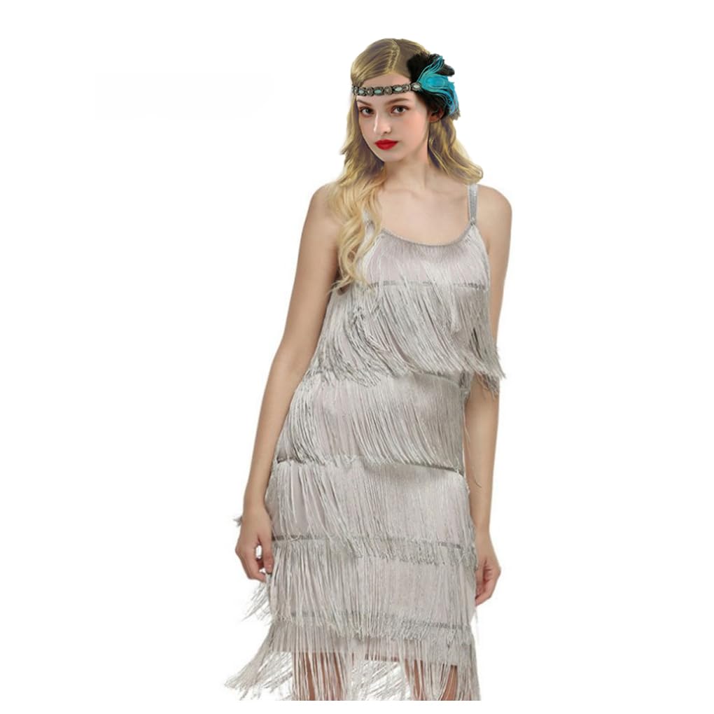 Faxianther1920s Vintage Tassels Flapper Dress Women A Line Tiered Fringe | Desertcart Maldives Faxianther1920s Vintage Tassels Flapper Dress Women A Line Tiered Fringe | Desertcart Maldives