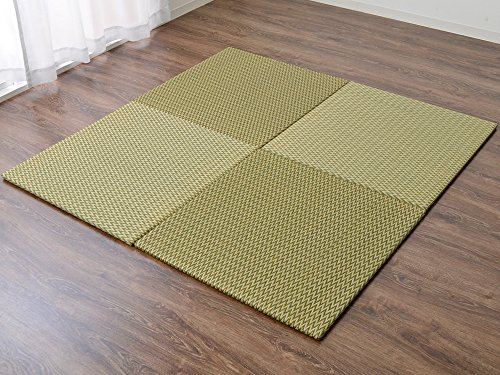 琉球畳 70 置き畳 日本製 6枚セット ユニット畳 縁なし ニューピア ブラウン 約70×70cm 6P 半畳 正方形 tatami ジョイントマット フロアマット 滑り止め #8910230