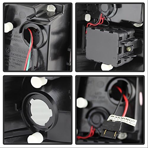 AKKON - For 00-06 Suburban Taho Yukon Yukon Denali Black Smoke LED Tail Lights Brake Lamps FOR LIFTGATE MODEL