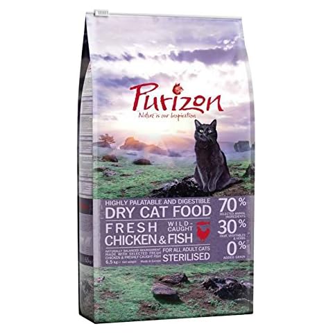 Purizon Trockenfutter für ausgewachsene, sterilisierte Katzen - Huhn und Fisch Cover