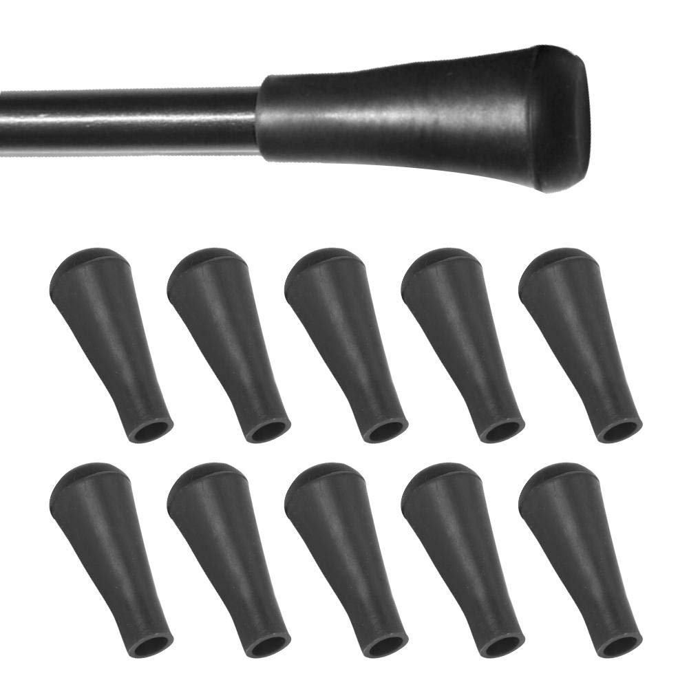 Broadhead de Remplacement Pointe de Flèche Tir à l'Arc Caoutchouc Souple 10PCS 8mm Noir