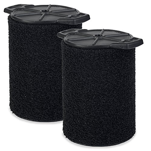 Best Review WORKSHOP Wet/Dry Vacs Vacuum Filters WS24200F2 Foam Filter For Wet/Dry Vacuum Cleaner (2 Pack Wet Application Foam Filters) For WORKSHOP 5-Gallon To 16-Gallon Shop Vacuum Cleaners
