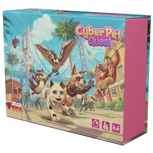 Dead Alive Games: Cyber Pet Quest - Juego de Mesa cooperativo, Rescate a tu Propietario como una...