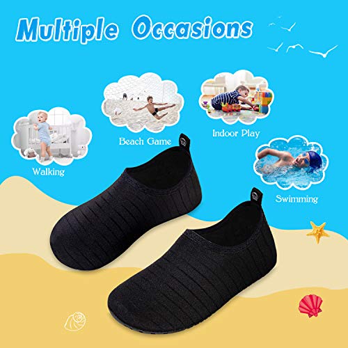 Image of WateLves Kids Water Shoes Toddler Girls Boys Barefoot Non-Slip Quick Dry Aqua Socks for Beach Swim Walking