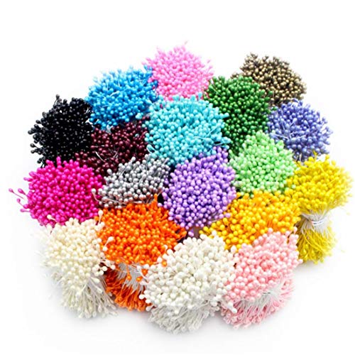 Nicedier 288pcs 3mm Estambre De La Flor Opciones Múltiples Colores Perlas Pistilo Decoración De La Torta De Doble C1101 Cover